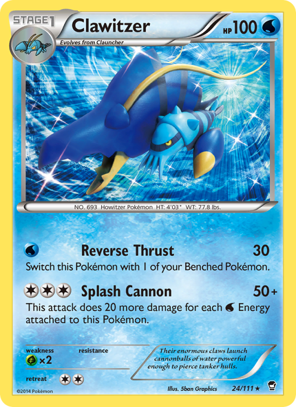 Clawitzer - Pokémon TCG Card
