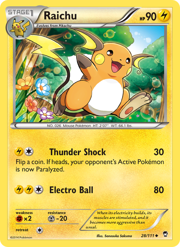 Raichu - Pokémon TCG Card