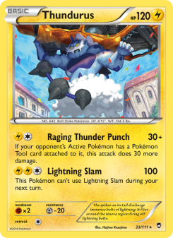 Thundurus - pokemon TCG Card