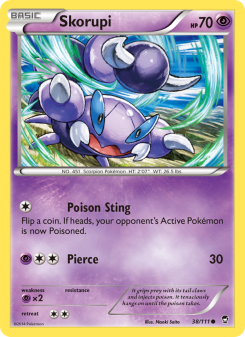 Skorupi - pokemon TCG Card