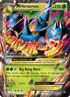 M Heracross EX - pokemon TCG Card