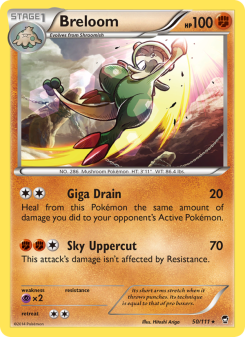 Breloom - pokemon TCG Card