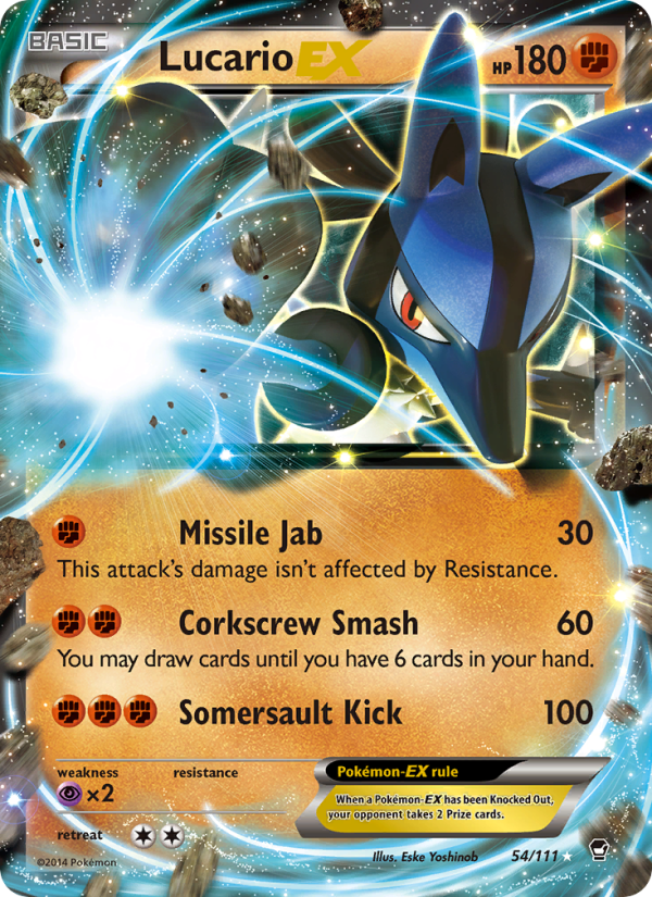 Lucario EX - Pokémon TCG Card