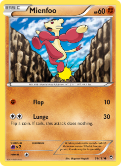 Mienfoo - pokemon TCG Card