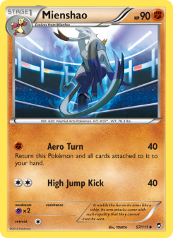 Mienshao - pokemon TCG Card