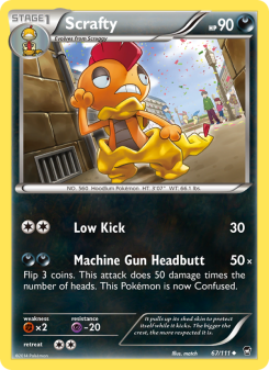 Scrafty - pokemon TCG Card