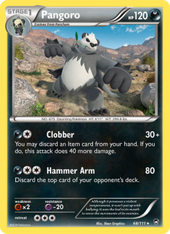 Pangoro - pokemon TCG Card