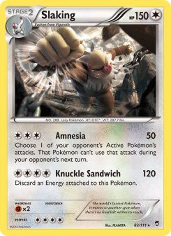 Slaking - pokemon TCG Card