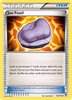 Jaw Fossil - pokemon TCG Card