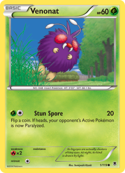 Venonat - pokemon TCG Card