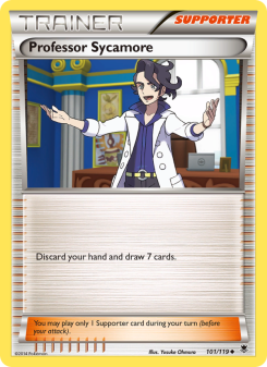 Professor Sycamore - pokemon TCG Card