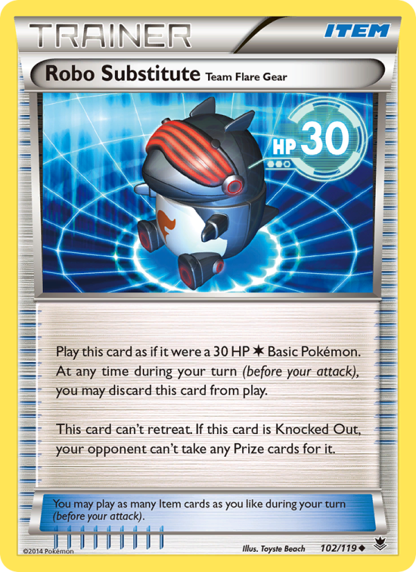 Robo Substitute Team Flare Gear - Pokémon TCG Card