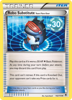 Robo Substitute Team Flare Gear - pokemon TCG Card