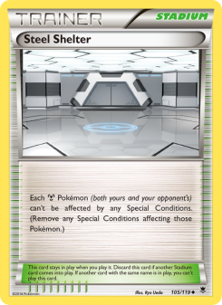 Steel Shelter - pokemon TCG Card