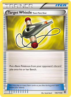 Target Whistle Team Flare Gear - pokemon TCG Card
