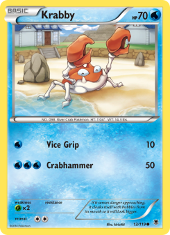 Krabby - pokemon TCG Card