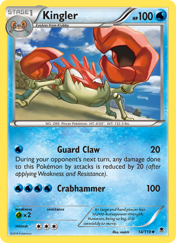 Kingler - Pokémon TCG Card