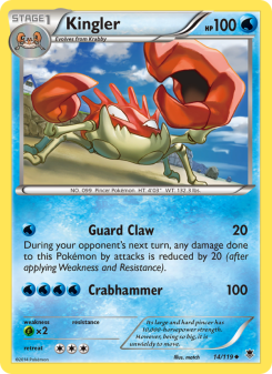 Kingler - pokemon TCG Card