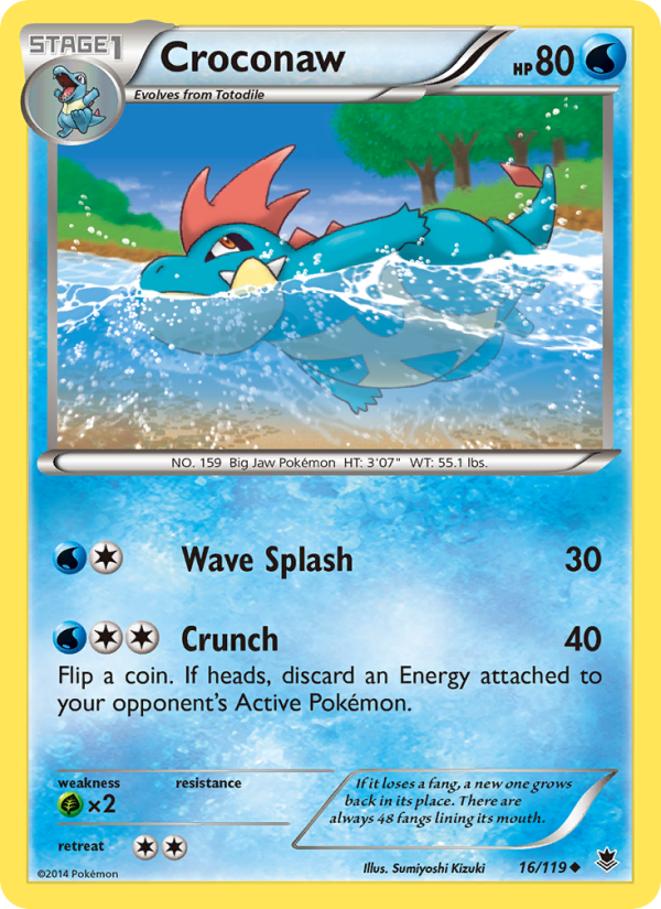 Croconaw - Pokémon TCG Card