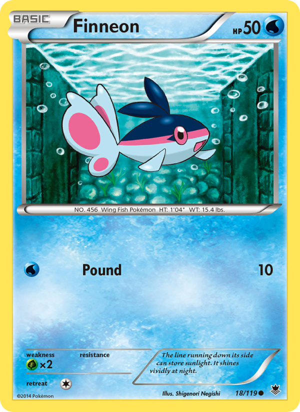 Finneon - Pokémon TCG Card