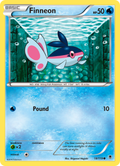 Finneon - pokemon TCG Card