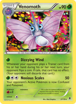 Venomoth - pokemon TCG Card