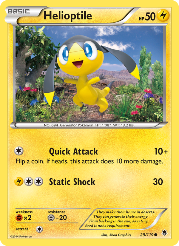 Helioptile - Pokémon TCG Card