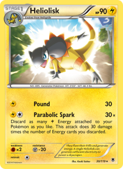 Heliolisk - pokemon TCG Card
