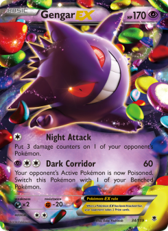 Gengar EX - pokemon TCG Card