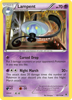 Lampent - pokemon TCG Card