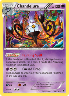 Chandelure - pokemon TCG Card