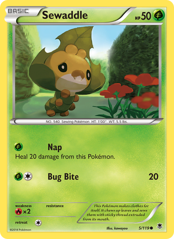 Sewaddle - Pokémon TCG Card