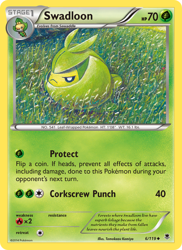 Swadloon - Pokémon TCG Card