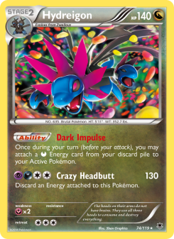 Hydreigon - pokemon TCG Card