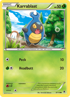 Karrablast - pokemon TCG Card