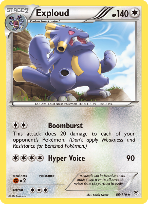 Exploud - Pokémon TCG Card