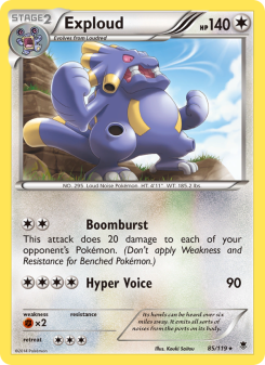 Exploud - pokemon TCG Card
