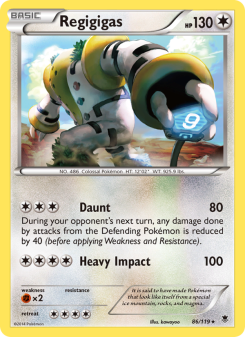 Regigigas - pokemon TCG Card