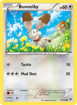 Bunnelby - pokemon TCG Card
