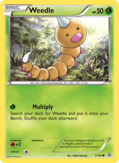 Weedle - pokemon TCG Card