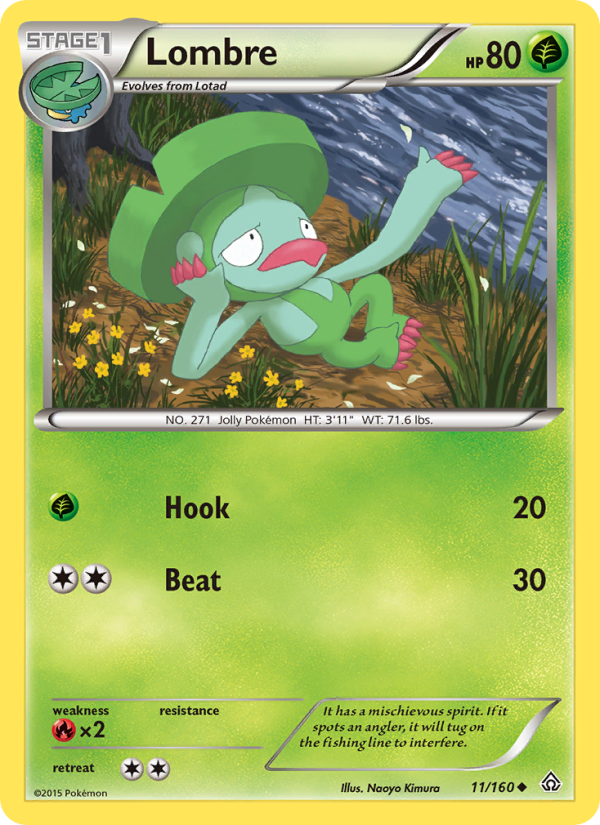 Lombre - Pokémon TCG Card