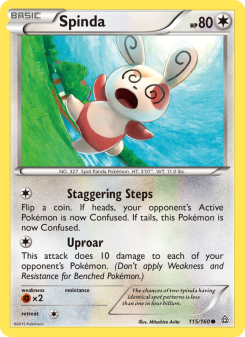 Spinda - pokemon TCG Card