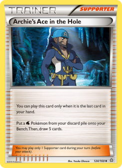 Archie's Ace in the Hole - pokemon TCG Card