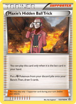 Maxie's Hidden Ball Trick - pokemon TCG Card