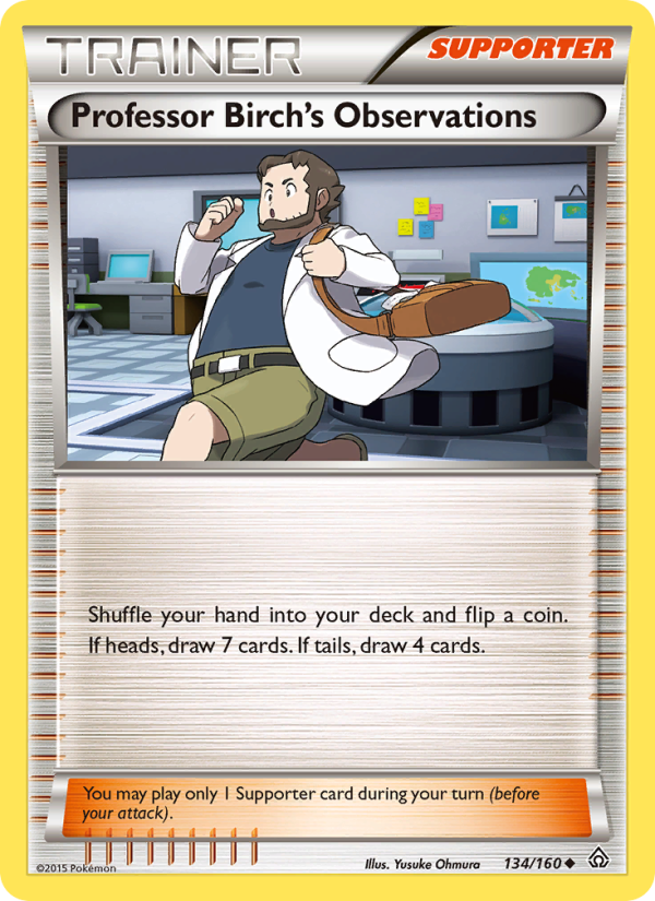 Professor Birch's Observations - Pokémon TCG Card