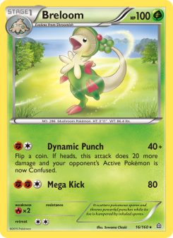 Breloom - pokemon TCG Card