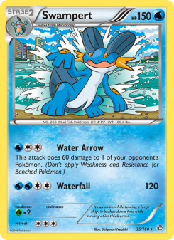 Swampert - pokemon TCG Card
