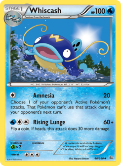 Whiscash - pokemon TCG Card