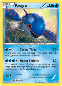 Kyogre - pokemon TCG Card