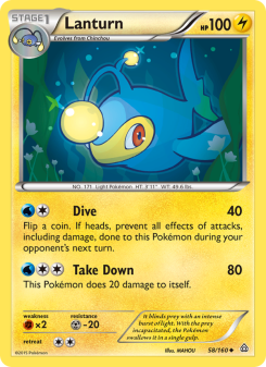Lanturn - pokemon TCG Card